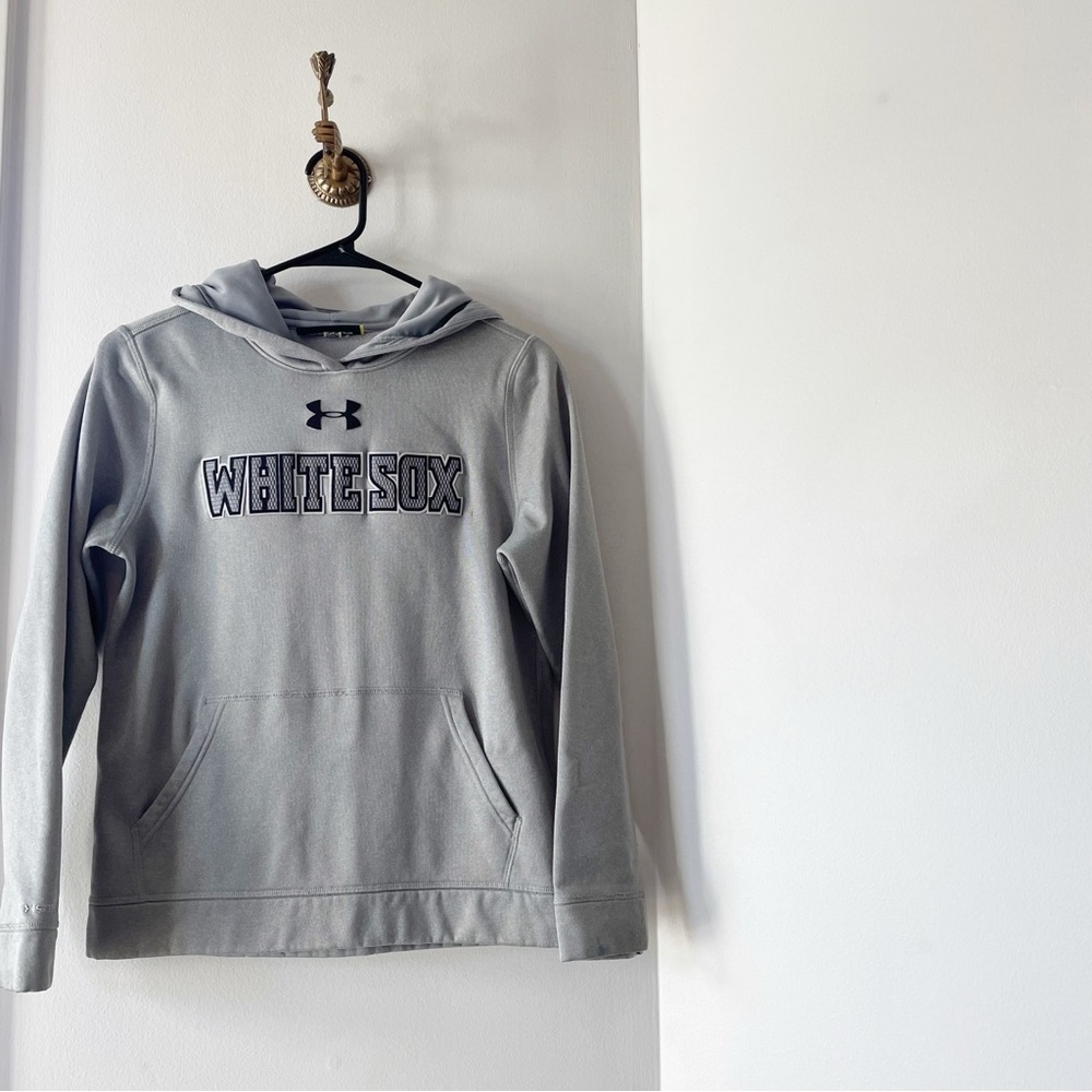 Under Armour Grey Chicago White Sox Baseball Hoodie | Size 14-16